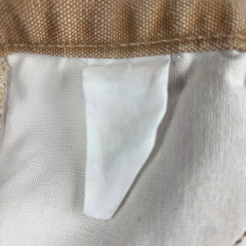 VTG Carhartt Mens Carpenter Shorts Tan Canvas Duck Utility Workwear 37 Waist